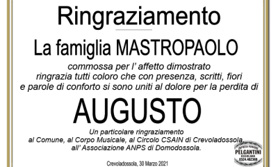 ringraziamenti MASTROPAOLO