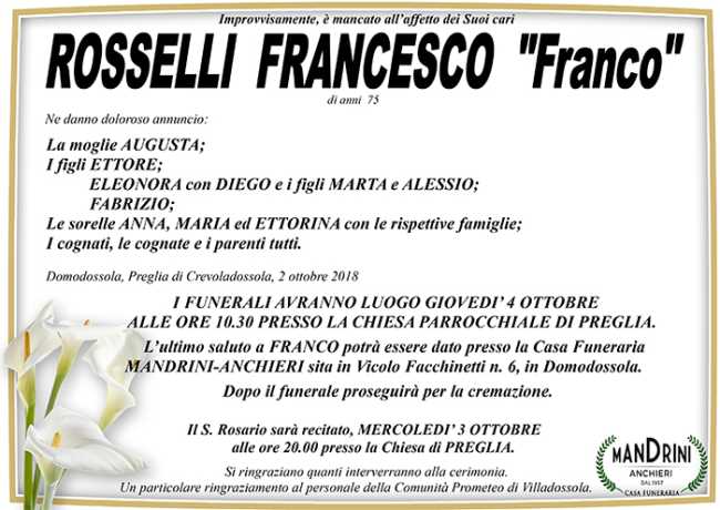 rosselli francesco franco