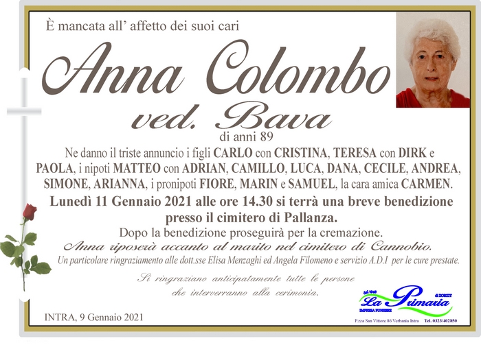 anna colombo bava