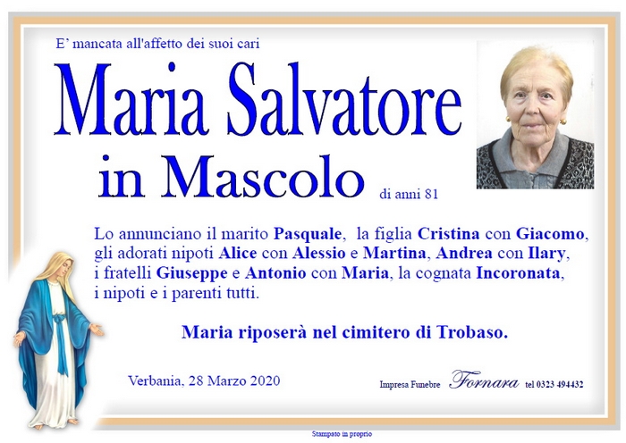 maria salvatore in mascolo