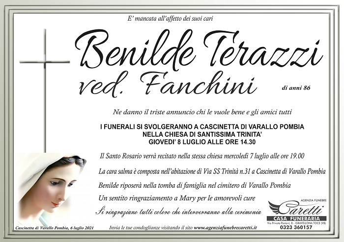 Benilde Terazzi ved. Fanchini
