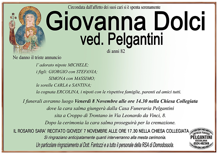 DOLCI in pelgantini