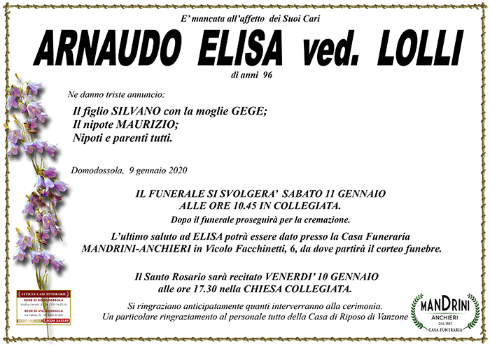 FUNEBRE ARNAUDO