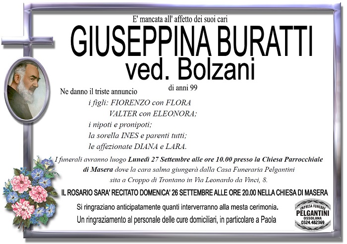 Giuseppina Buratti ved. Bolzani
