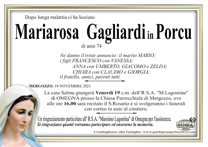 Mariarosa Gagliardi in Porcu