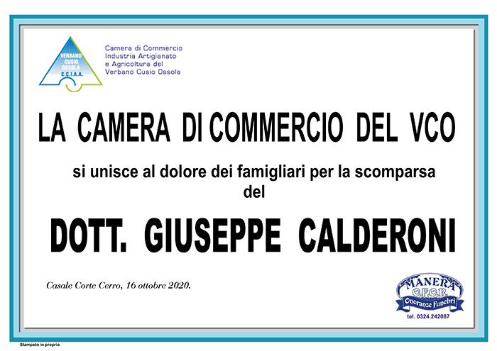 calderoni Camera di Commercio VCO