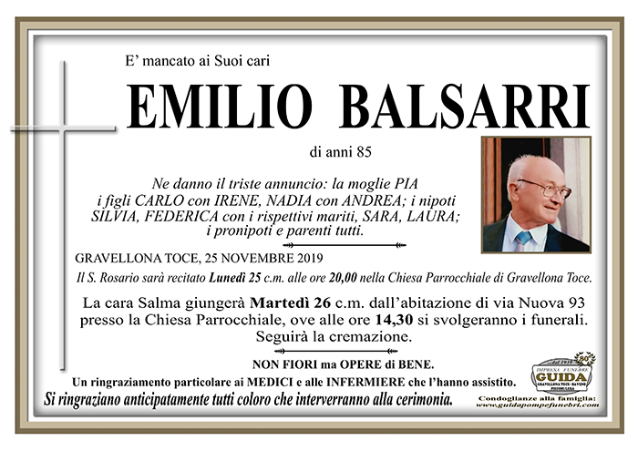 cusio emilio BALSARRI
