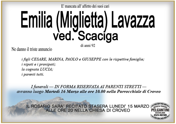 emilia scaciga LAVAZZA