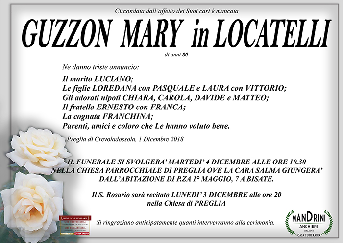 guzzon mary
