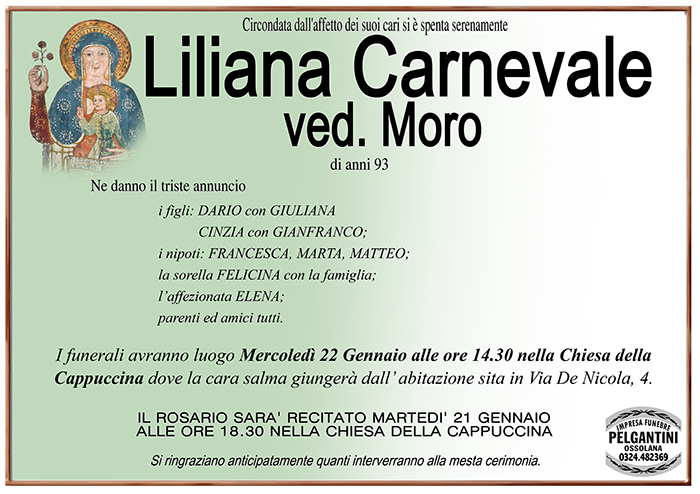 liliana in moro CARNEVALE