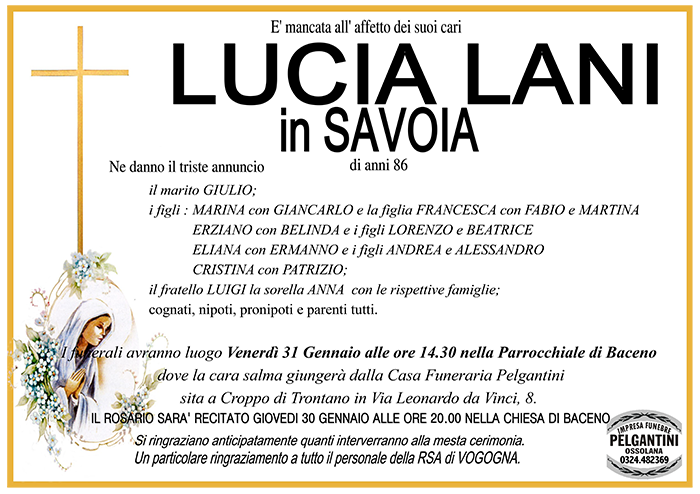 lucia lani savoia