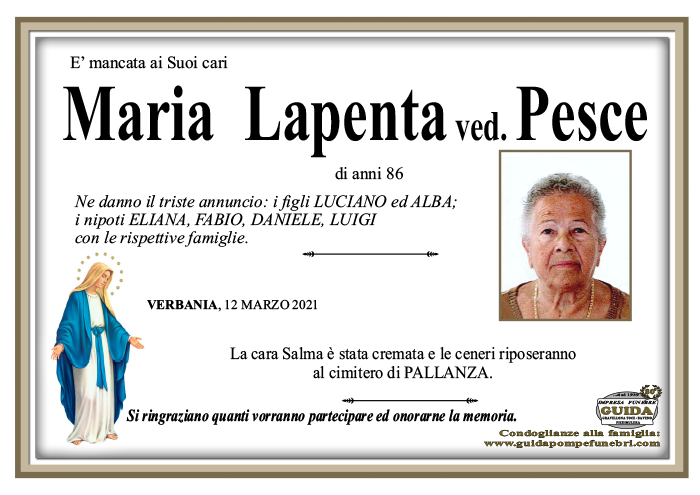 maria lapenta PESCE