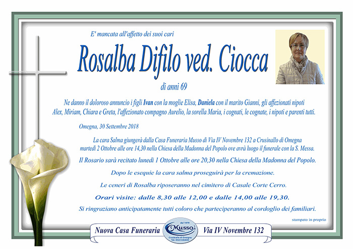 rosalba difilo ved ciocca